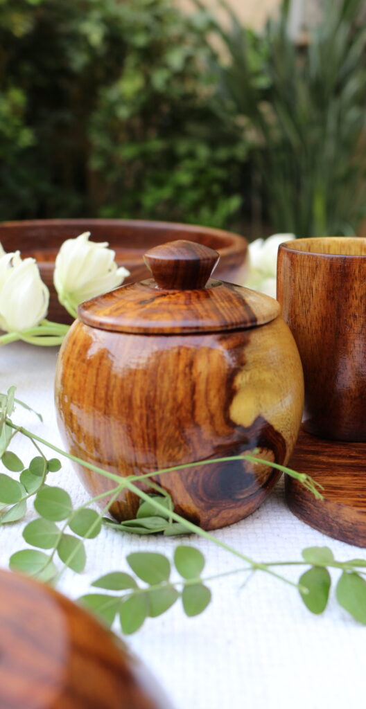 Sugar - Spices Bowl wooden